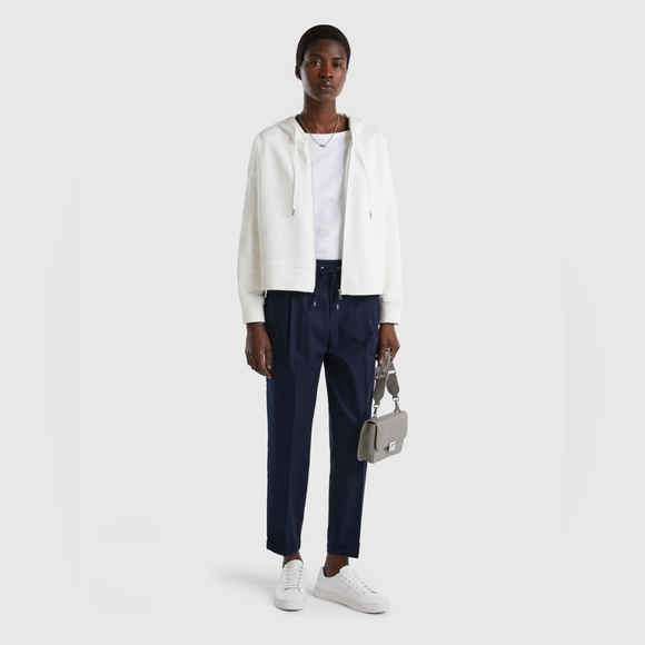 BENETTON Lilac Zipup hoodie Cardigan - Picture 3 of 11